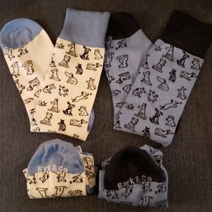 Bark & Co. Dog Pattern Adult Socks